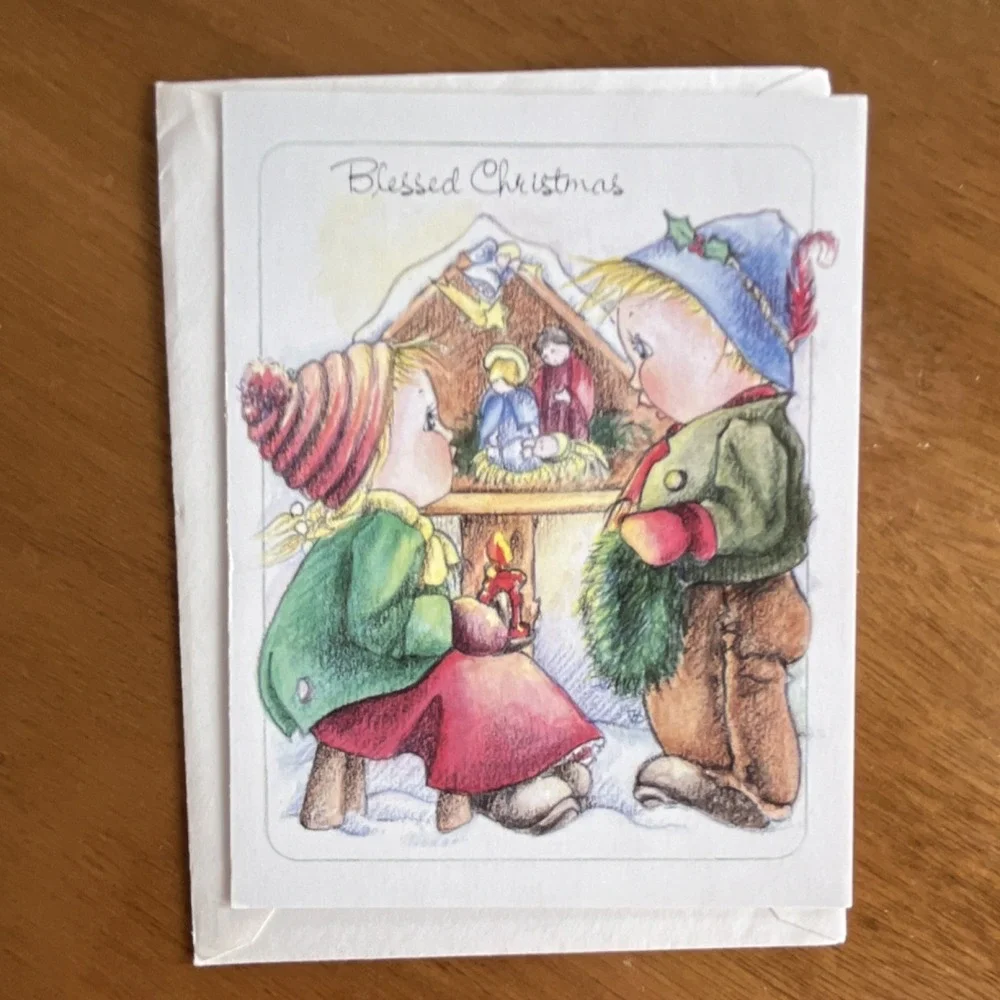 Children's Mission Fund Vintage Christmas‎ Greeting Cards Lot Assorted Designs